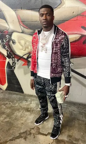 Bankroll Freddie wearing Palm Angels jacket
