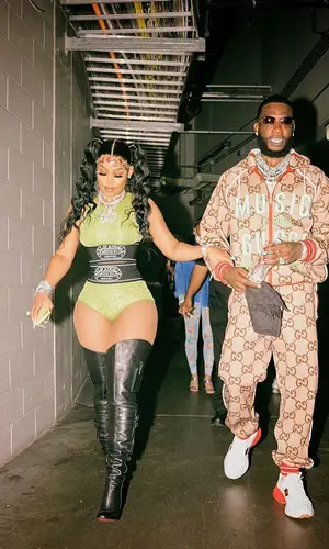 Gucci Mane wearing Gucci jacket