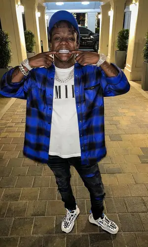 Jackboy wearing Amiri shirt