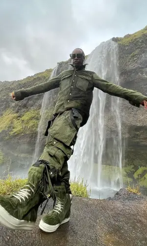 Bloody Osiris wearing Rick Owens sneakers