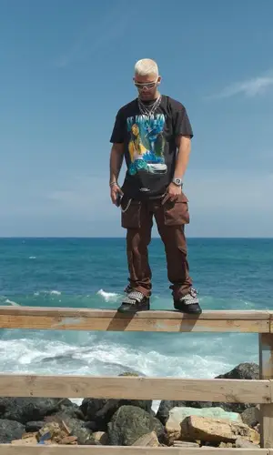 Manuel Turizo wearing Prada eyewear