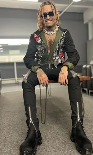 Lil Pump wearing Rick Owens pants