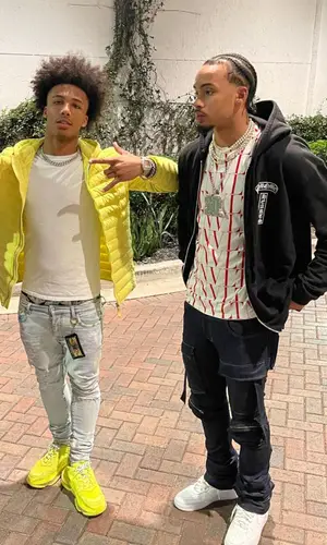 Amari Bailey wearing Nike sneakers