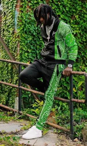 Yak Gotti wearing Filthy Wealth pants