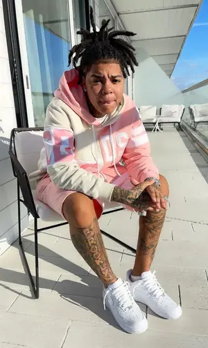 Young M.A wearing GCDS hoody
