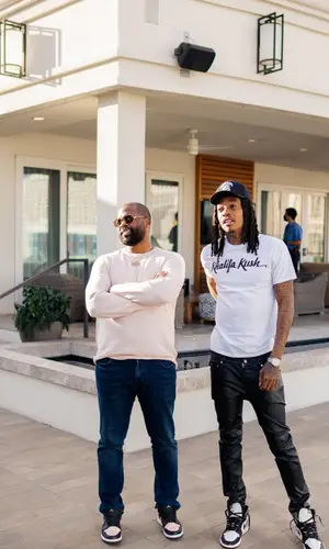 Wiz Khalifa wearing Rick Owens jersey