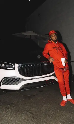 Lil Keed wearing Unruly Hustle hoody
