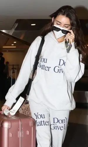Madison Beer wearing Praying pants