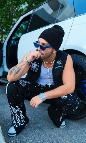Manuel Turizo wearing Louis Vuitton eyewear
