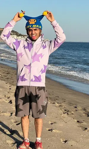 Lil Pump wearing Bape hat
