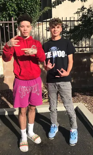 Lil Mosey wearing Gucci sandal