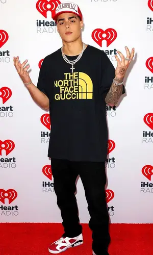 Lunay wearing Gucci t-shirt