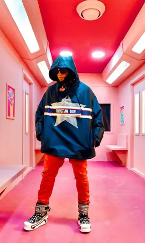 El Alfa El Jefe wearing Dior boots