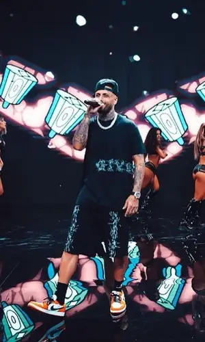 Nicky Jam wearing Givenchy t-shirt
