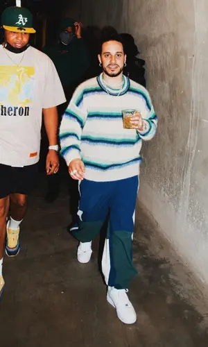Russ wearing Isabel Marant sweater