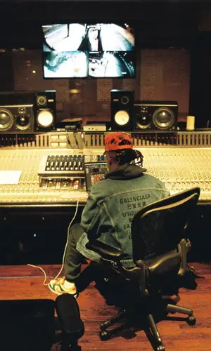 Metro Boomin wearing Balenciaga jacket