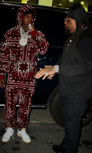 EST Gee wearing Amiri hoody