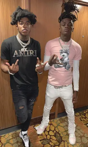 Yungeen Ace wearing Amiri t-shirt