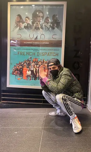 Timothee Chalamet wearing Gucci jacket
