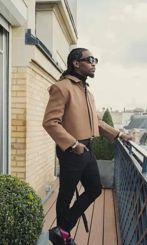 Offset wearing Marni hat