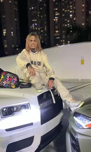Lil Pump wearing Fear of God pants