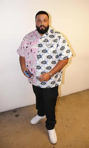 DJ Khaled wearing Prada trousers