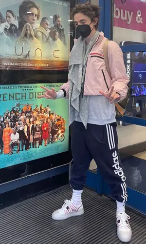 Timothee Chalamet wearing Prada jacket