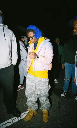 Lil Uzi Vert wearing Polo Ralph Lauren shirt