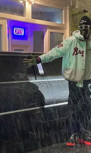 2 Chainz wearing Balenciaga hoody