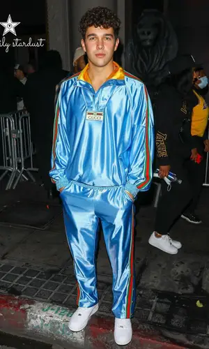 Austin Mahone wearing Gucci jacket