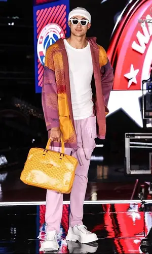 Kyle Kuzma wearing Rick Owens pants