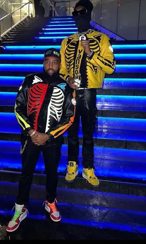 Meek Mill’s Outfit in Amiri Pants, Jordan Sneakers & Louis Vuitton Eyewear (2021)