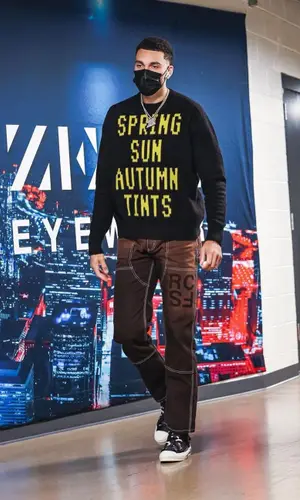Zach LaVine wearing Dior sneakers