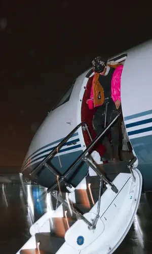 Ronny J wearing Moncler jacket