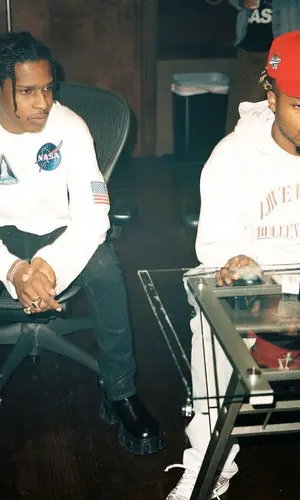 ASAP Rocky wearing Prada boots