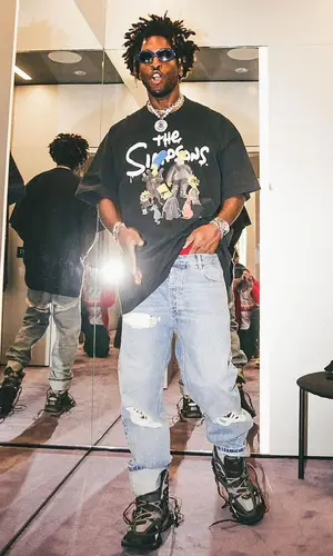 Saint JHN’s Outfit in Balenciaga Eyewear (2021)