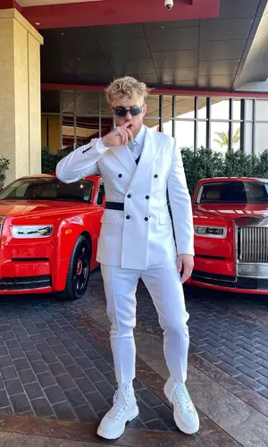 Jake Paul wearing Balenciaga eyewear