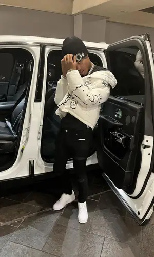 Nardo Wick wearing Chrome Hearts t-shirt
