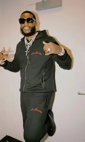 Gucci Mane wearing Alexander McQueen jacket