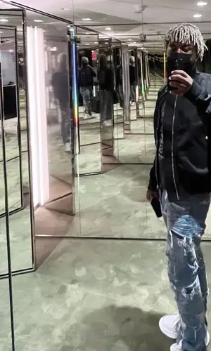 Ken Carson wearing Rick Owens jacket