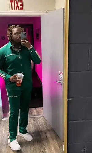 Gunna wearing Palm Angels pants