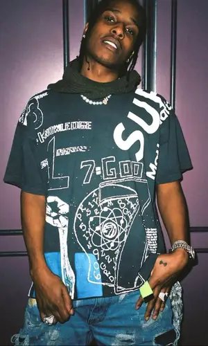 ASAP Rocky wearing Rick Owens hat