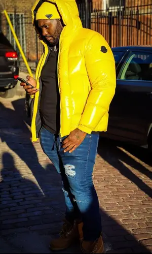 Peezy wearing Timberland boots