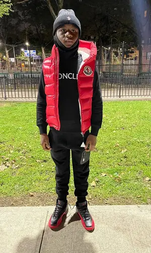 Bouba Savage’s Outfit in Jordan Sneakers & Moncler Hat (2021)