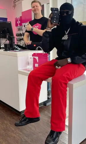 G4 Boyz Buggy wearing Prada eyewear