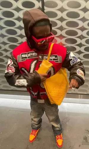 Lil Uzi Vert wearing Goyard bag