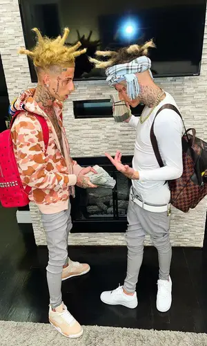 Flyysoulja wearing Bape hoody