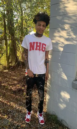 Backstreet TK wearing Louis Vuitton belt