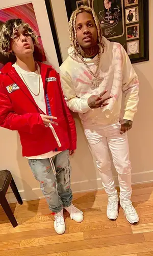 Noza Jordan wearing Off-White jeans