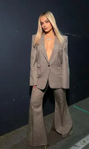 Bebe Rexha wearing Stella McCartney jacket